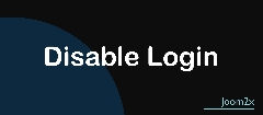 Joomla Disable Login Joom2x Extension