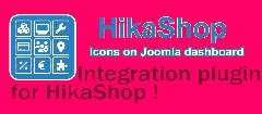 Joomla HikaShop Icons on dashboard Extension