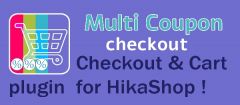 Joomla Multi Coupon for HikaShop Checkout Extension
