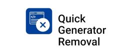 Joomla Quick Generator Removal Extension