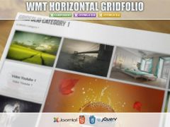 Joomla WMT Horizontal Gridfolio Extension