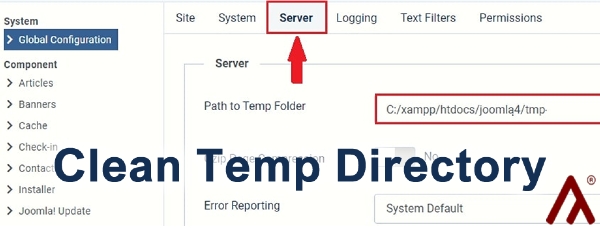 Joomla Clean Temp Directory Extension